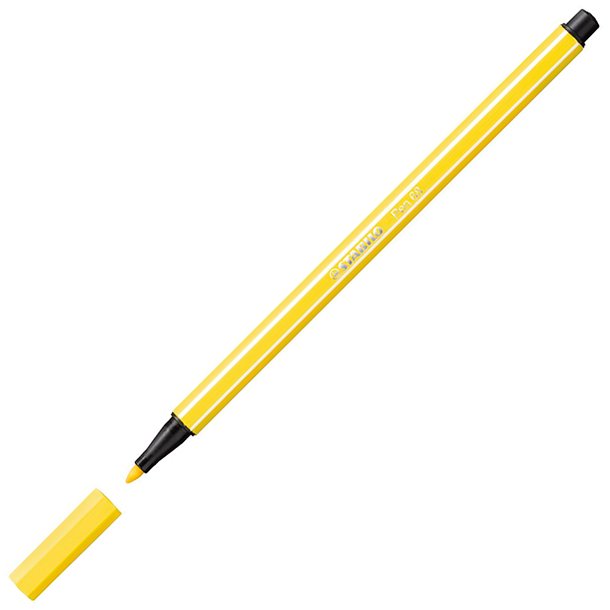 ROTULADOR STABILO PEN 68 PUNTA DE FIBRA ACUARELABLE COLOR AMARILLO LIMÓN 1 MM