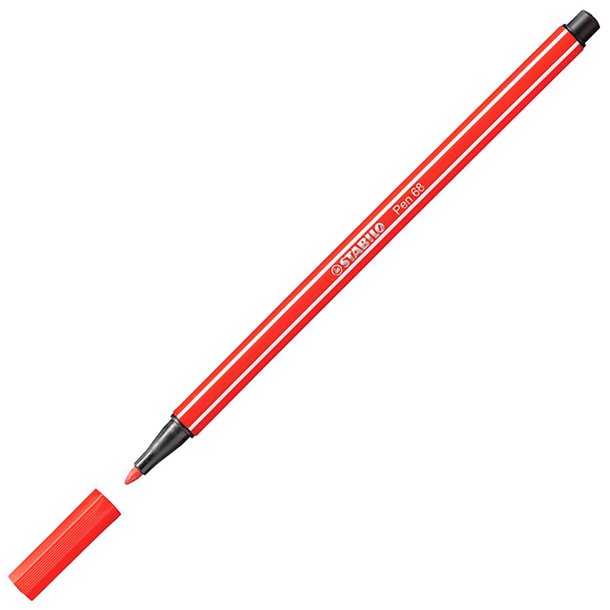 ROTULADOR STABILO PEN 68 PUNTA DE FIBRA ACUARELABLE COLOR CARMÍN 1 MM