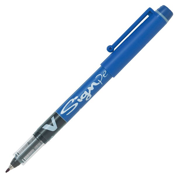 BOLÍGRAFO CAPUCHON TINTA LÍQUIDA PILOT V-SIGN AZUL