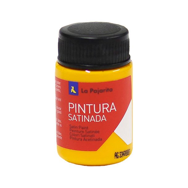 TEMPERA LATEX SATINADA LA PAJARITA BOTE 35ML COLOR AMARILLO MEDIO