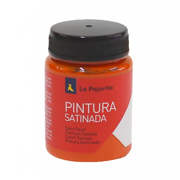 TEMPERA LATEX SATINADA LA PAJARITA BOTE 35ML COLOR NARANJA