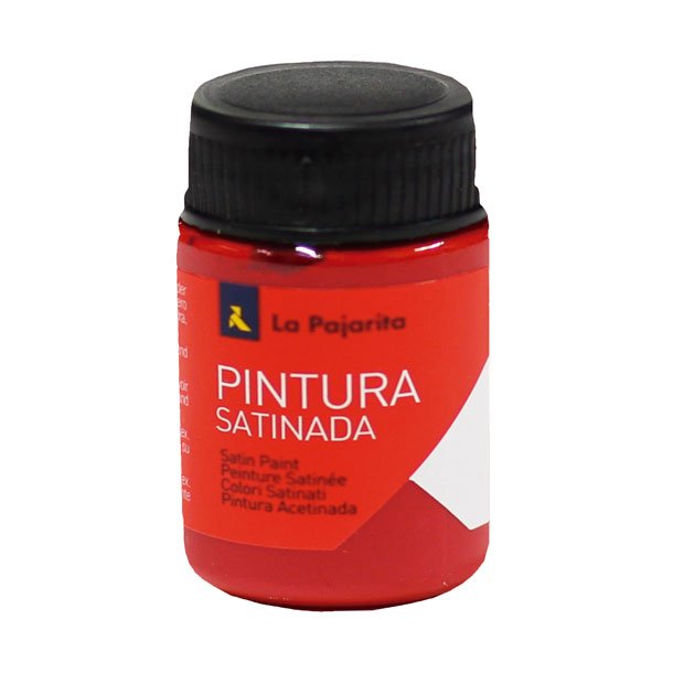 TEMPERA LATEX SATINADA LA PAJARITA BOTE 35ML COLOR BERMELLÓN